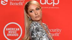 In this image released on November 22, Paris Hilton attends the 2020 American Music Awards at Microsoft Theater on November 22, 2020 in Los Angeles, California.