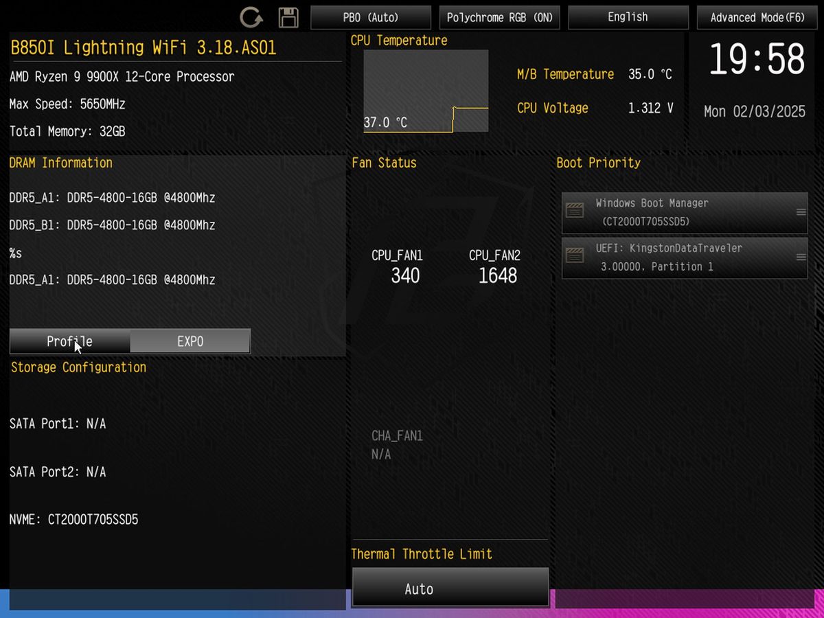 ASRock B850I Lightning WiFi