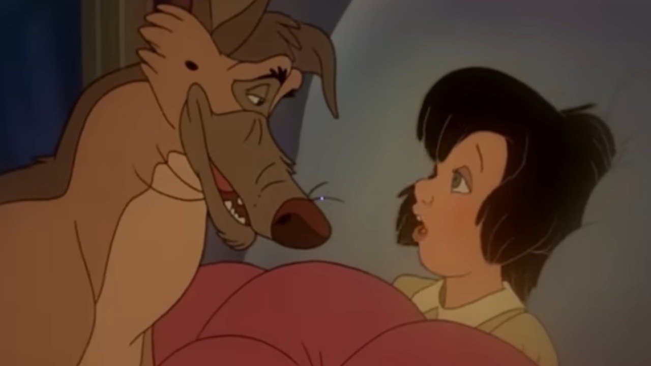 A tender moment in All Dogs Go to Heaven