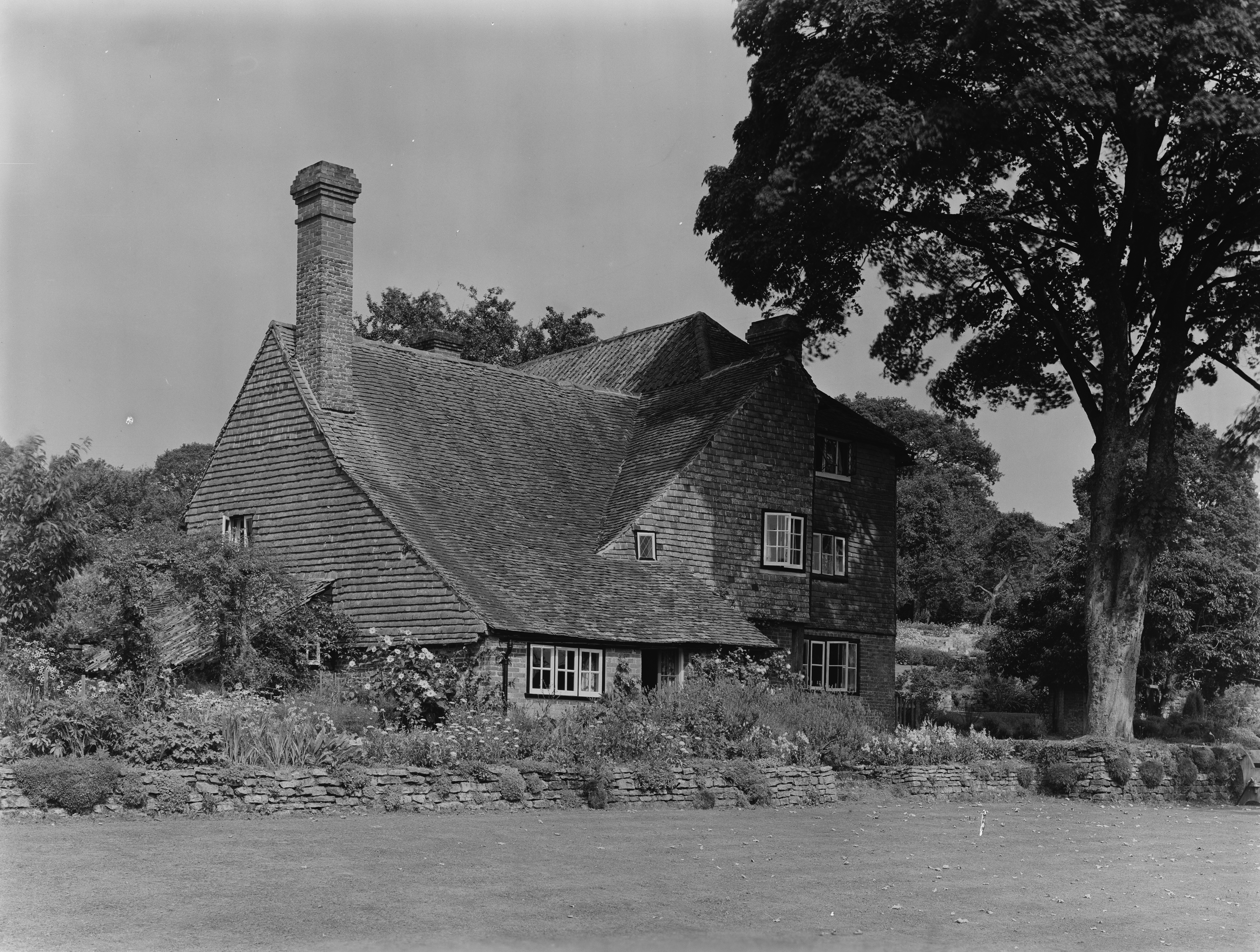 Black and white images of Cotchford Farm