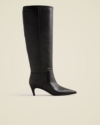 New Stevie Knee-High Pull-On Boots in Leather