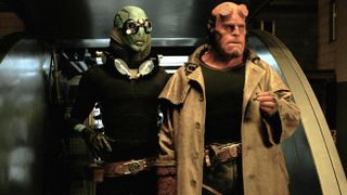 Doug Jones and Ron Perlman in "Hellboy" (2004)