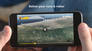 Relive cycling app can be used with Strava