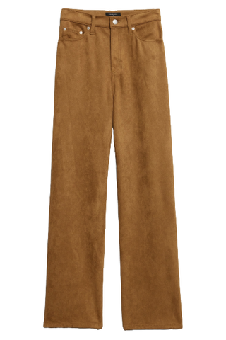 Ultra High-Rise Wide-Leg Vegan Suede Pant