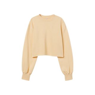 Yellow cropped sweater