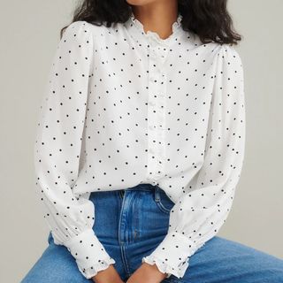 Nobody's Child Dot Blouse