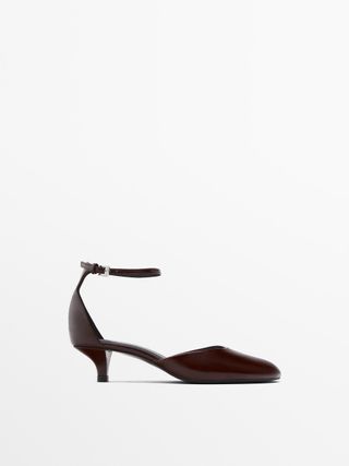 Massimo Dutti, High Heels mit abgerundeter Spitze