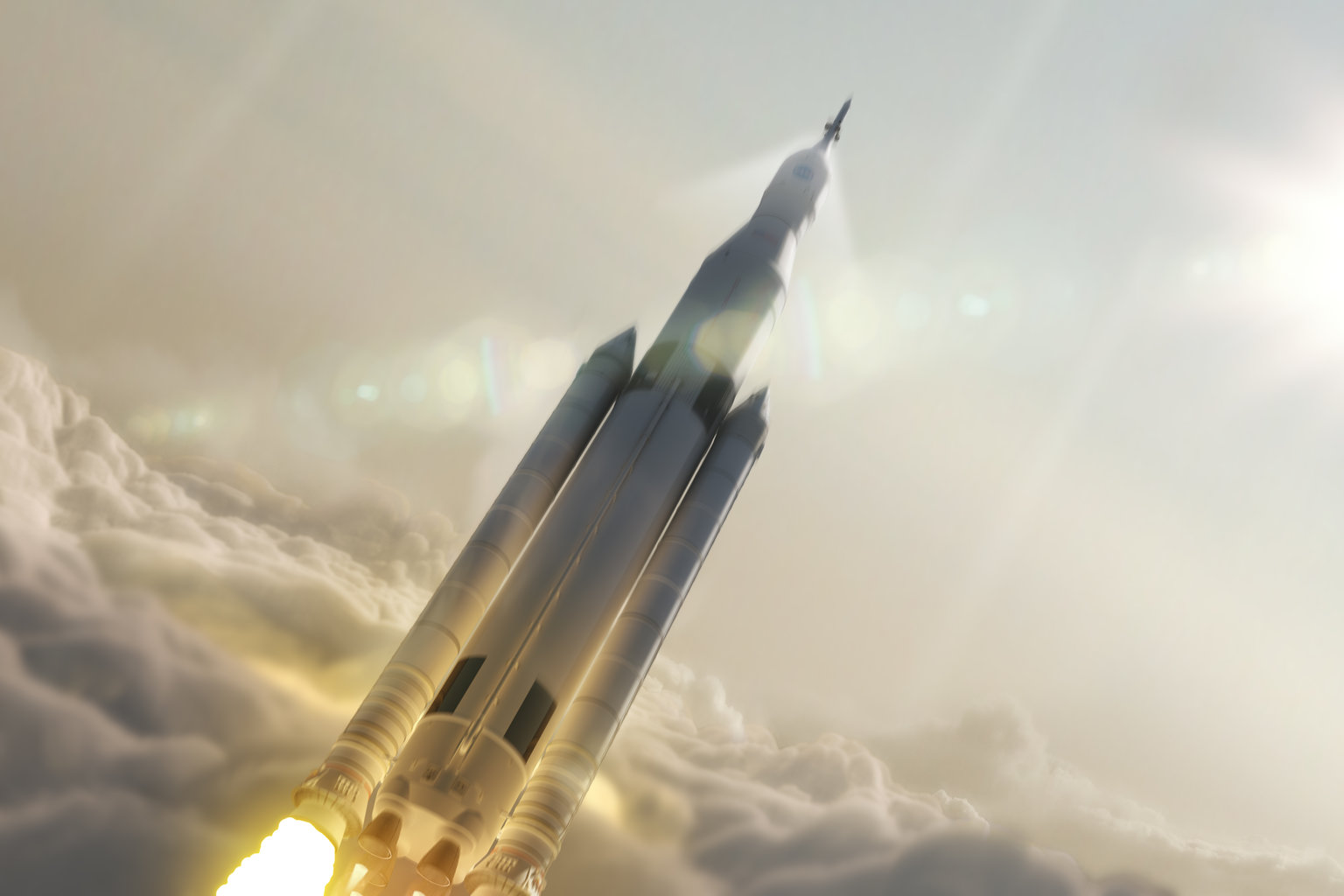 SLS Launch art