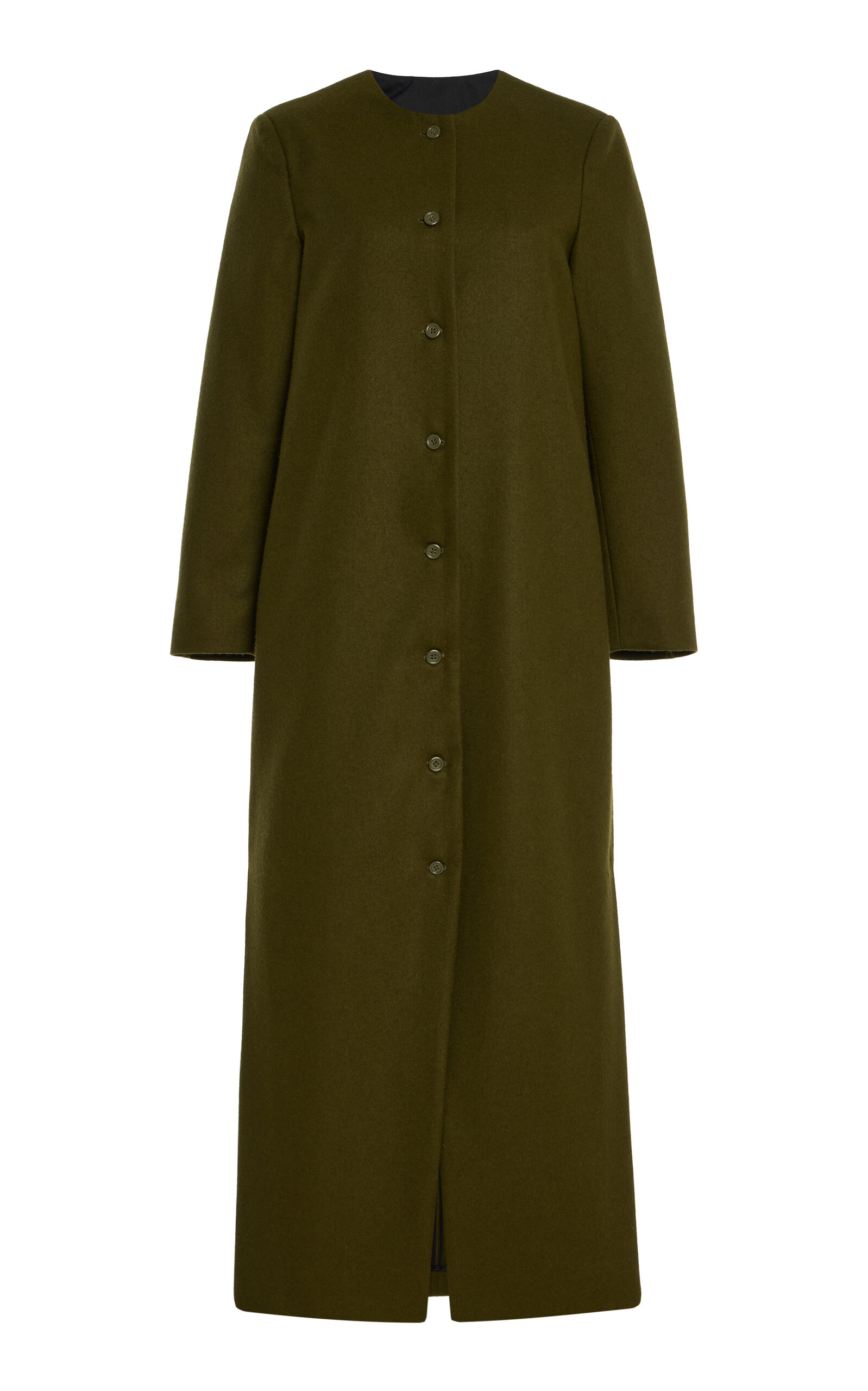 Wool Long Cardigan Coat