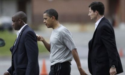 Obama is the first president to suffer an injury on the basketball court.