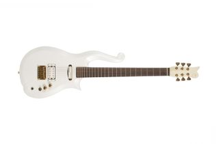 A mid-90s era Prince "Cloud" guitar built by Schecter