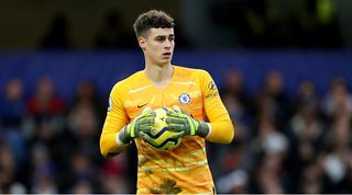 Kepa Arrizabalaga Chelsea goalkeeper at Stamford Bridge