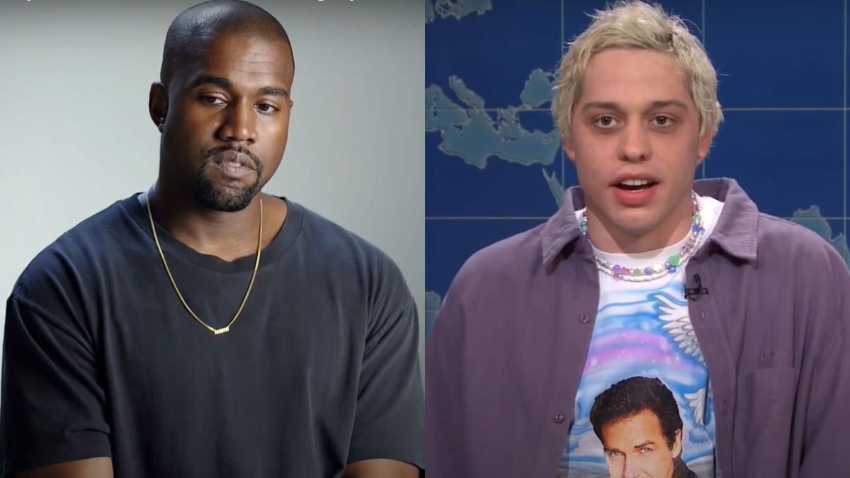 Kanye West and Pete Davidson