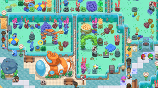 An Aquarium layout from Let's Build a Zoo's Aquarium Odyssey expansion