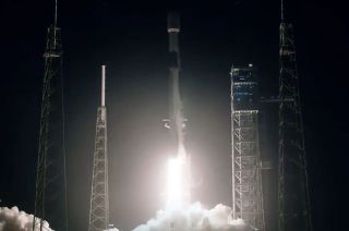 A SpaceX Falcon 9 rocket carrying 23 Starlink satellites launches from Complex 40 at Cape Canaveral Space Force Station in Florida on Saturday, Dec. 23, 2023.