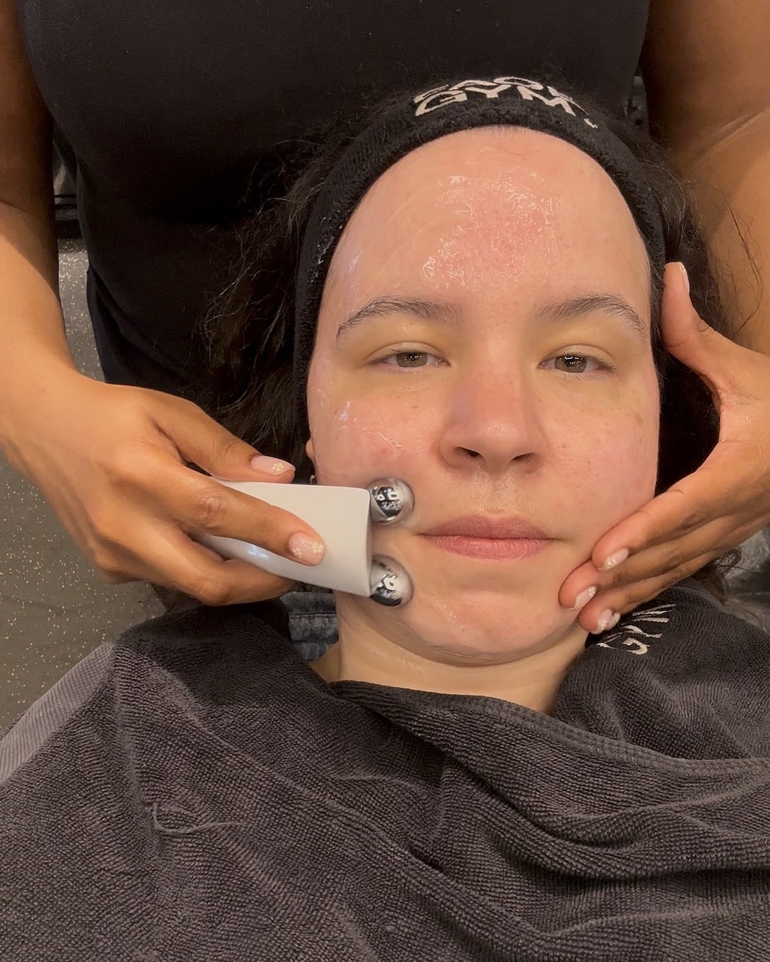 Mica Ricketts FaceGym EMS treatment