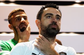 Xavi pictured at Al Sadd in 2019