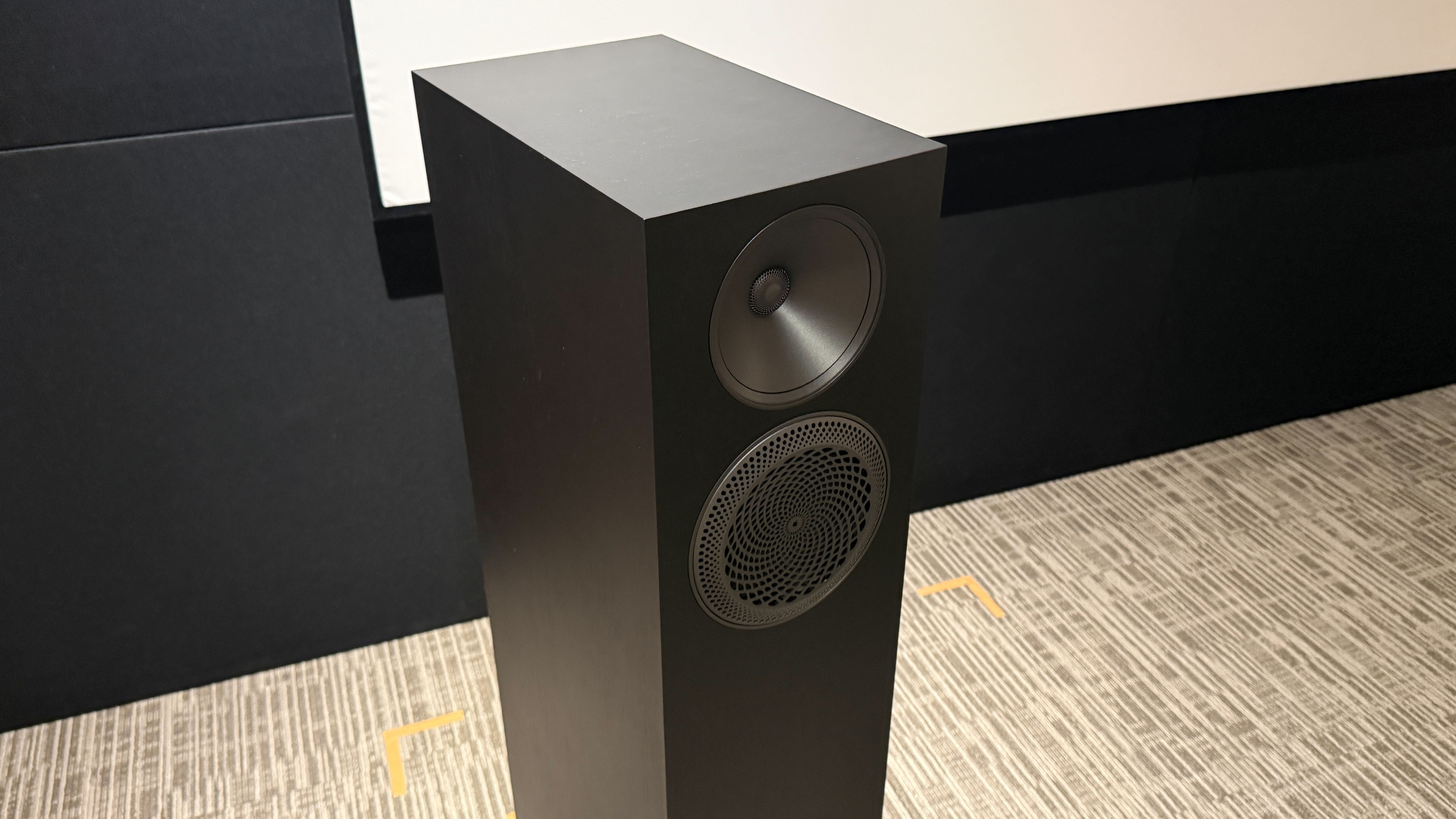 Paradigm Premier 820F v2 floorstanding speakers in a home cinema room