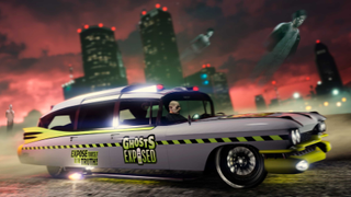 The Ghostbusters-style car in GTA Online.