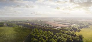 Grimshaw's proposed extension to Rolls-Royce's factory