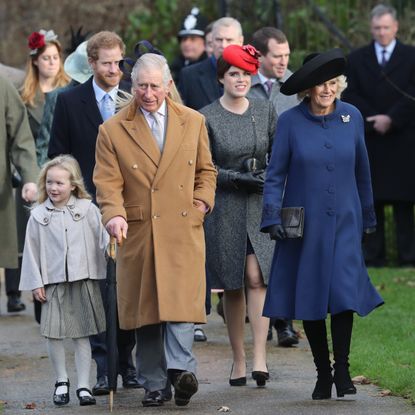 The Royal Family Attend Church On Christmas Day
