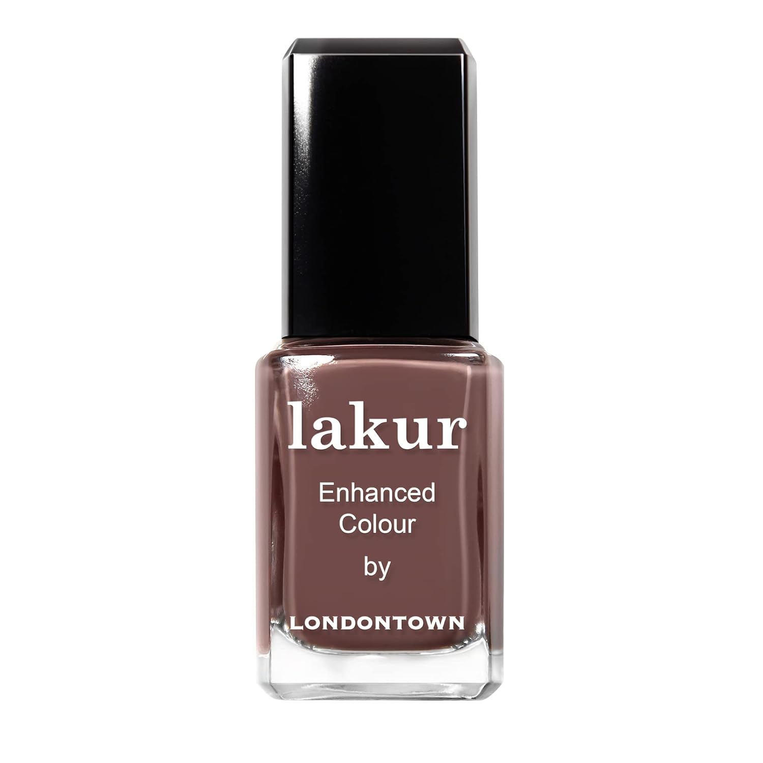 Londontown Lakur Nail Polish - Chip-Resistant, Non-Toxic, Conditions &amp;amp; Hydrates Nails | Glossy Creamy Brown, Natural Charm, .40 Fl Oz