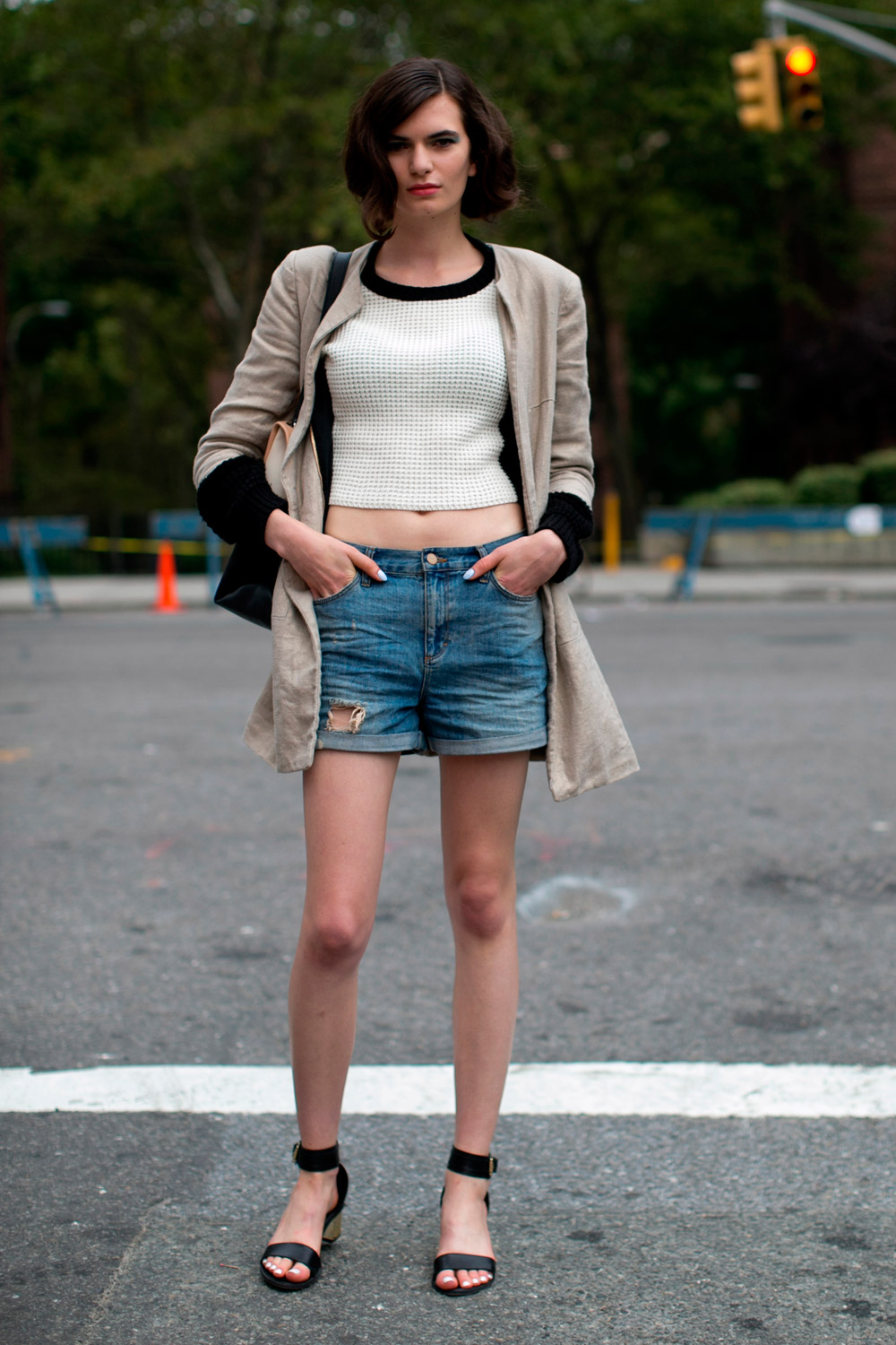Models Off-Duty At New York Fashion Week SS14