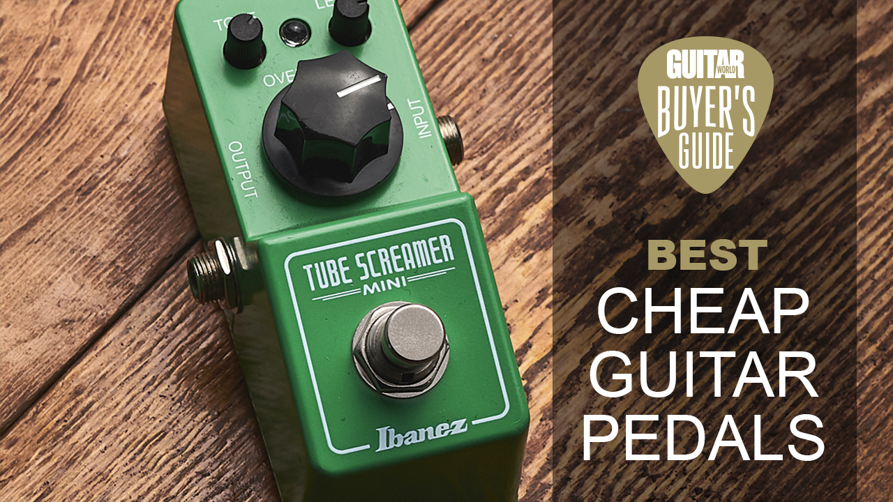 Ibanez Tube Screamer Mini on a wooden floor