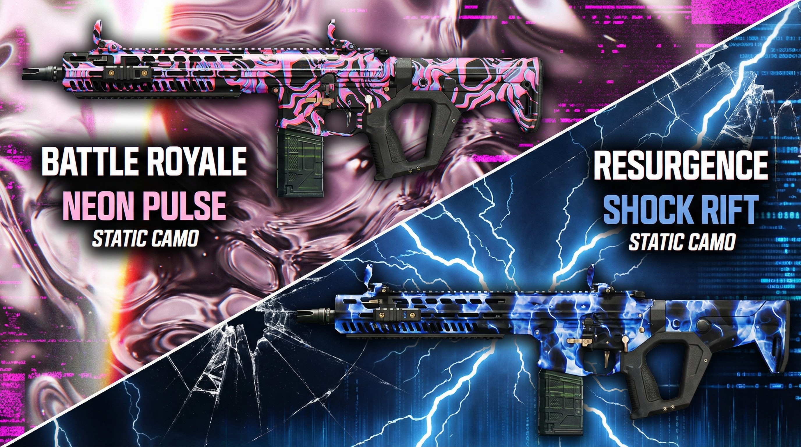 Two of the Call of Duty: Warzone win streak camos available in Season 01