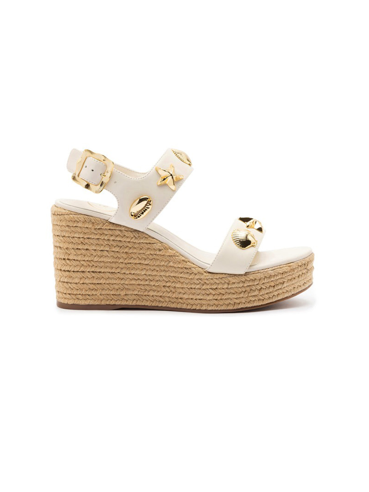Madison Espadrille in Ivory Leather