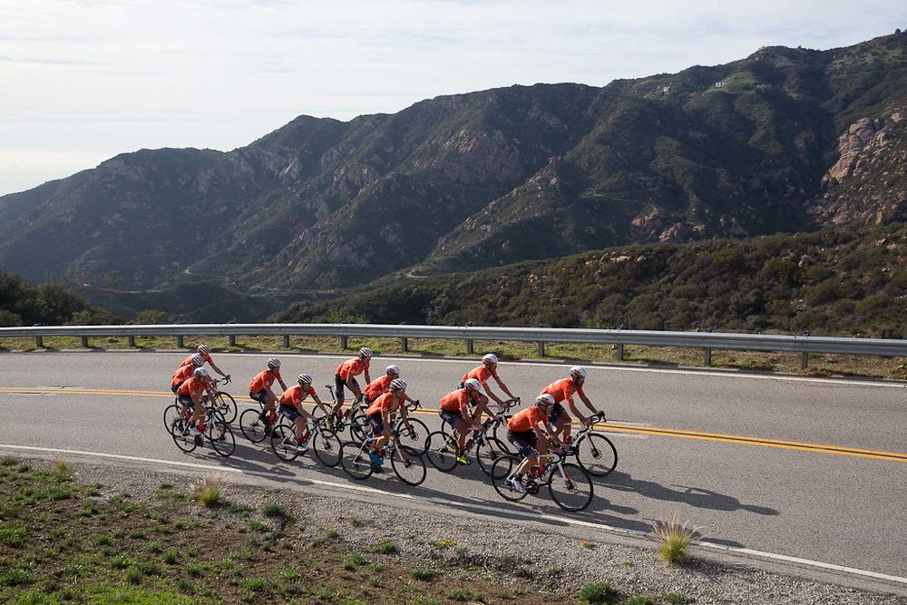 Rally UHC riders train during a recent camp in Southern California