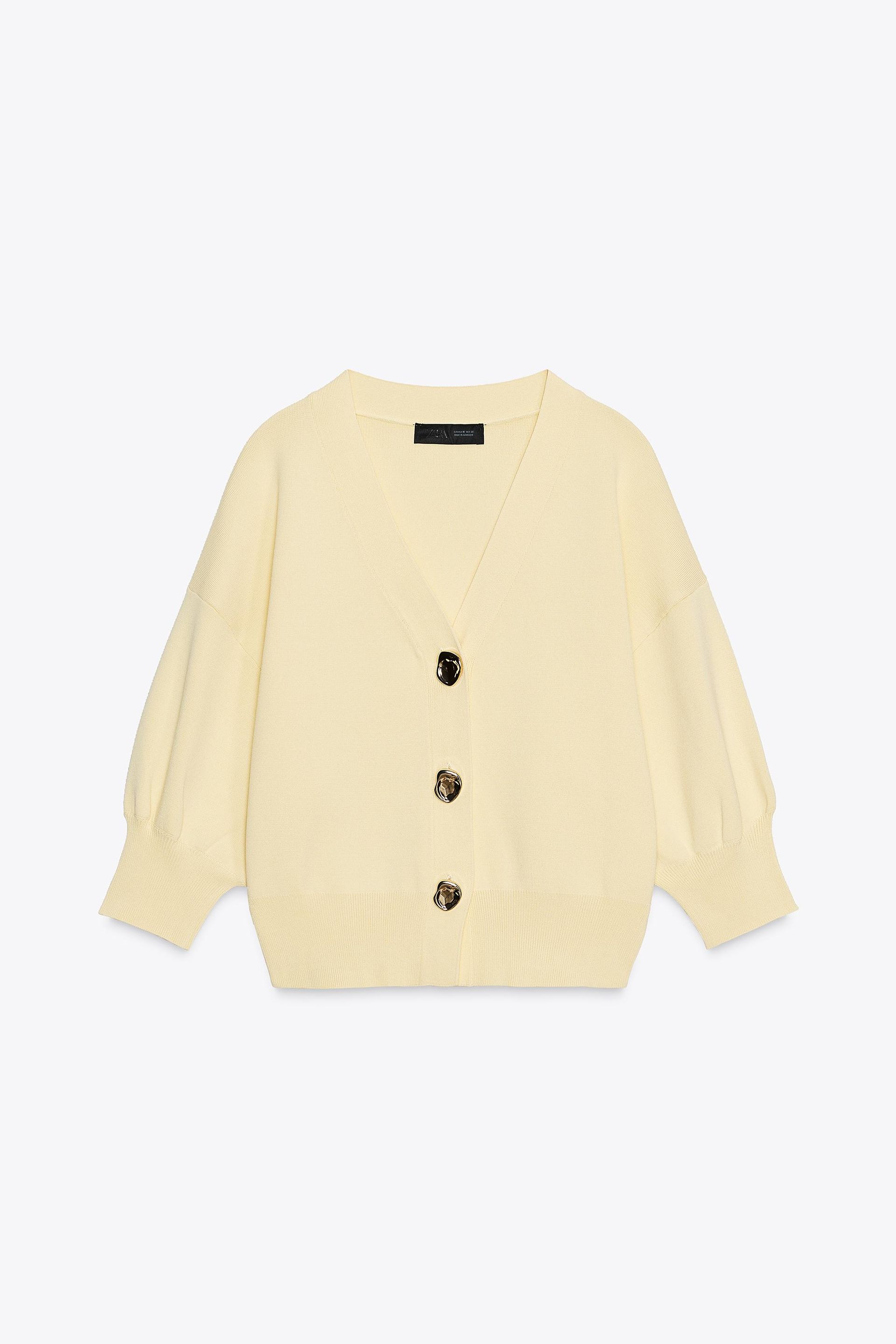 Cardigan With Three-Quarter Sleeves