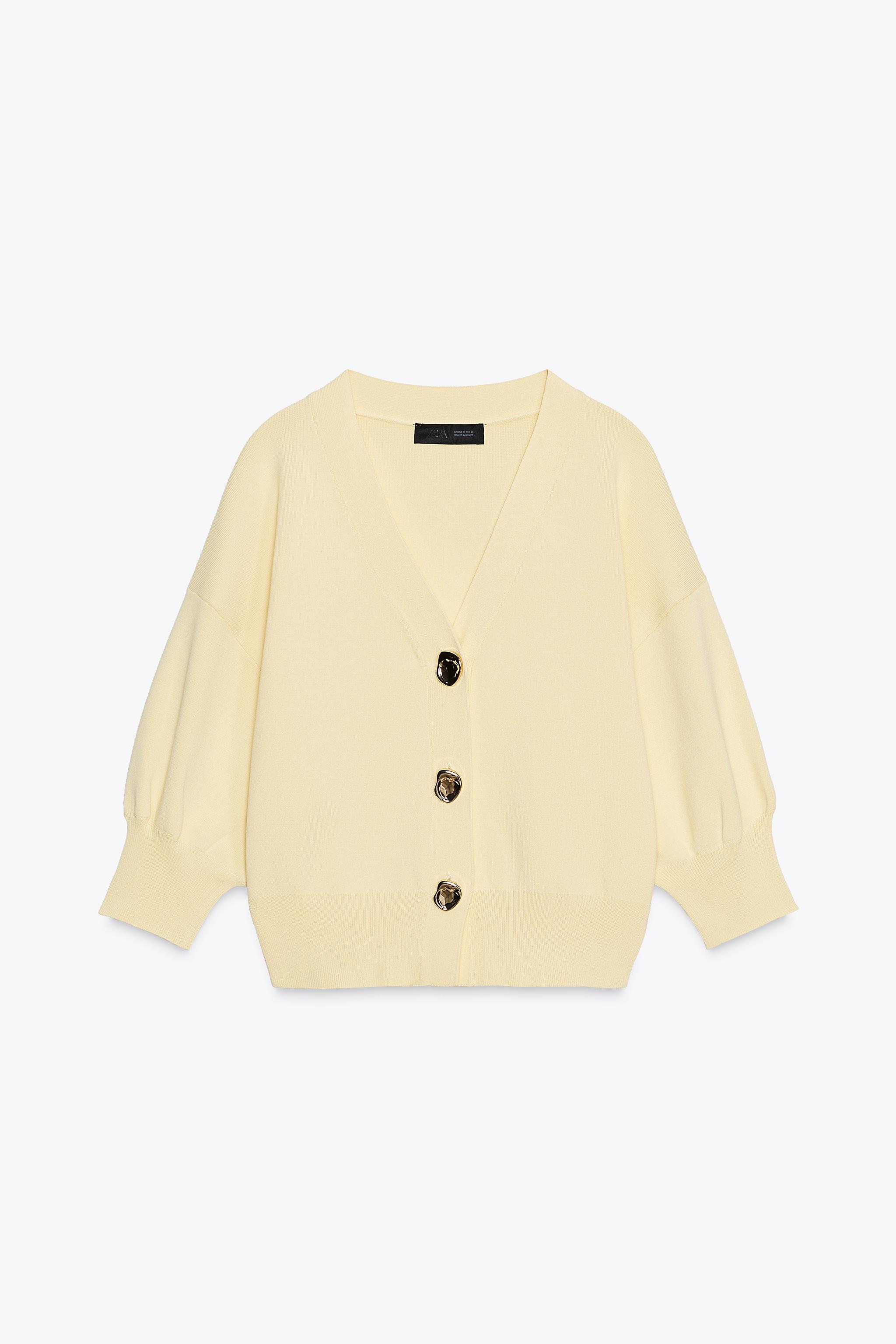 Cardigan With Three-Quarter Sleeves
