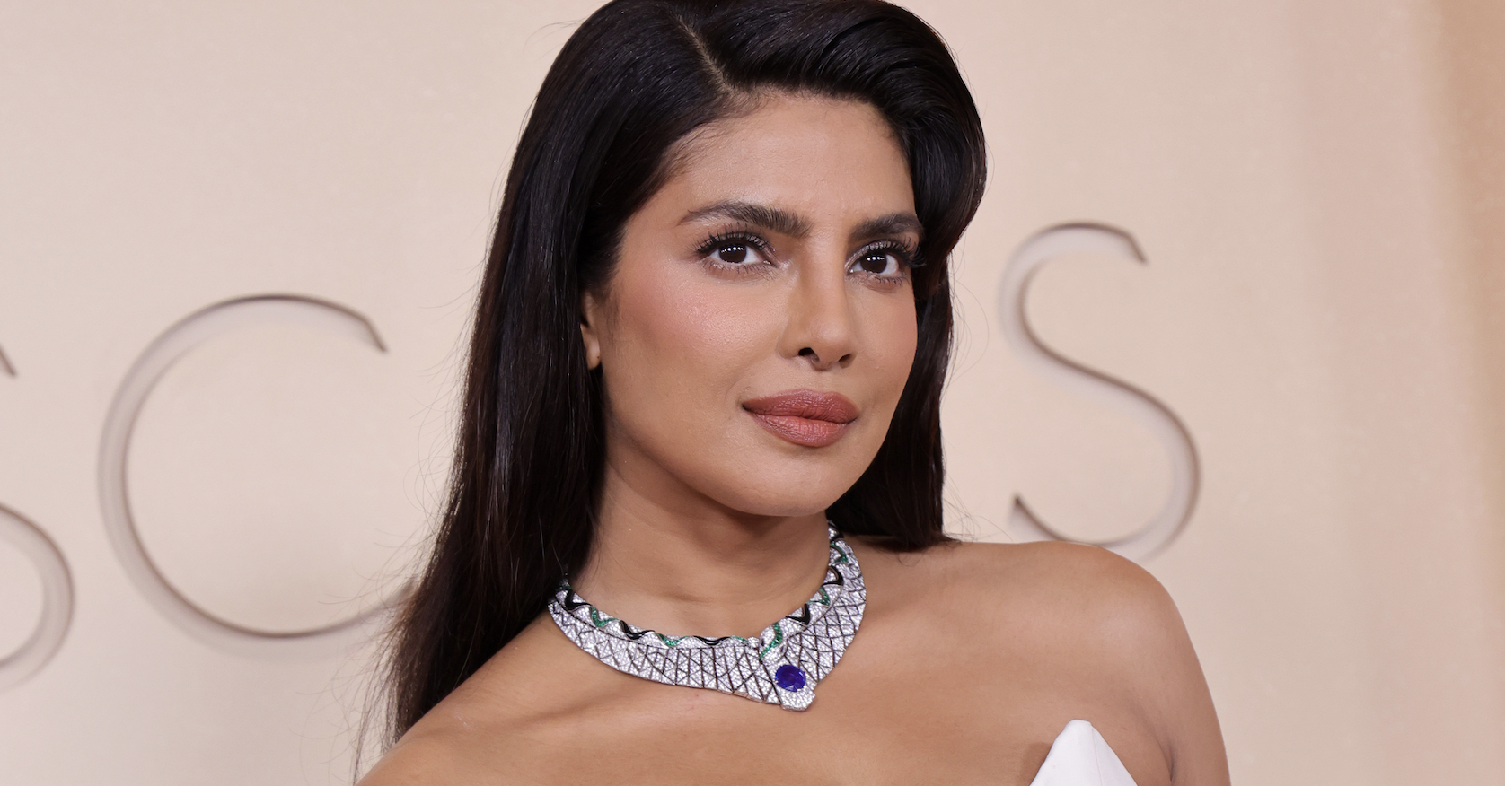 Priyanka Chopra-Jonas Styles a Feathered Dior Dress at the 2026 Oscars | Marie Claire Priyanka Chopra-Jonas Styles a Feathered Dior Dress at the 2026 Oscars | Marie Claire