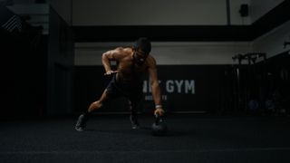 10-minute full-body single kettlebell workout: offset push up