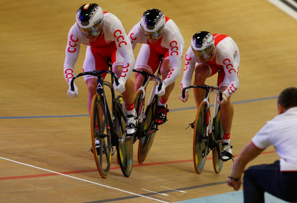 The Polish team sprint trio