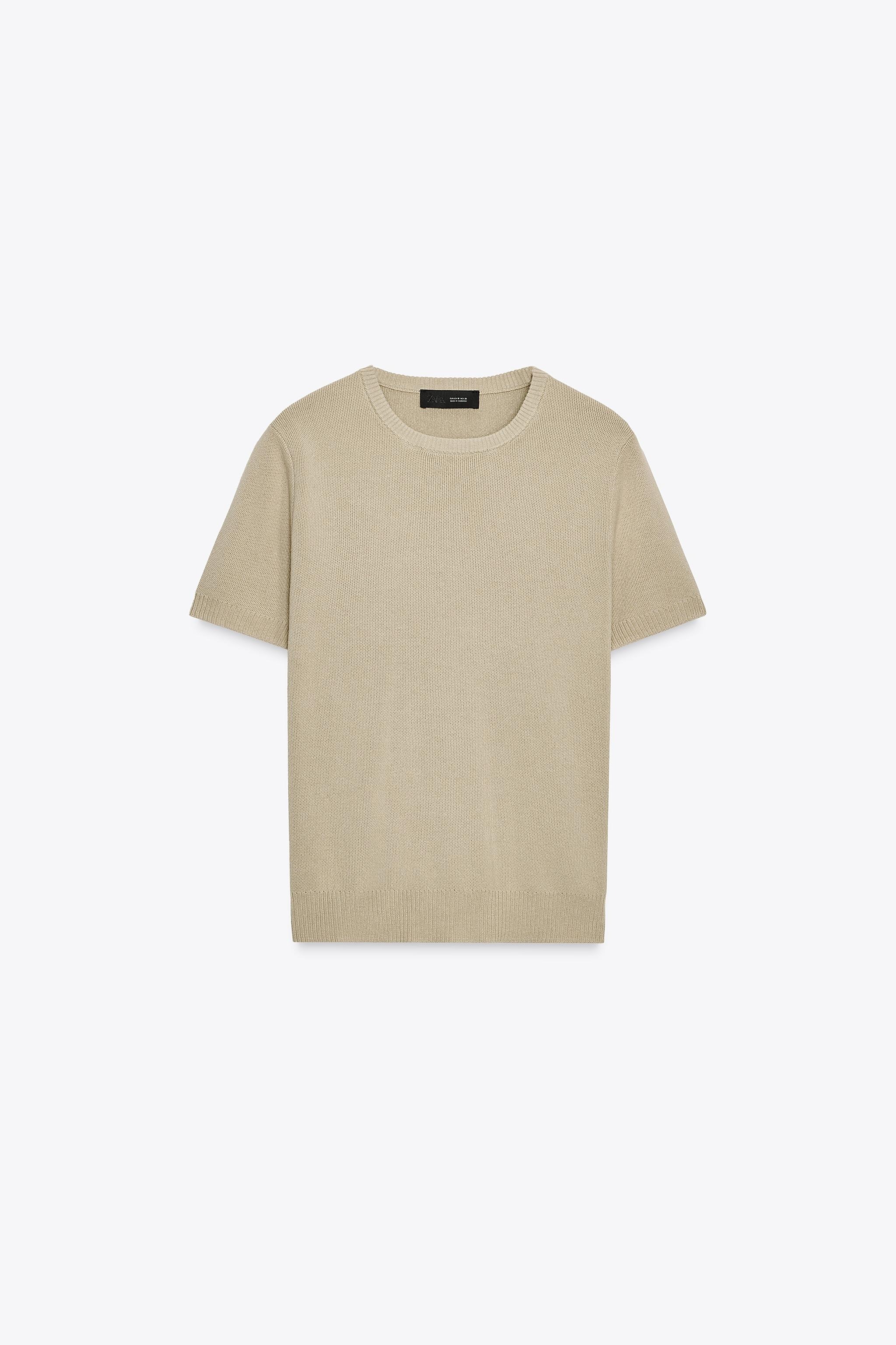 ZARA, Short Sleeve Basic Knit Top