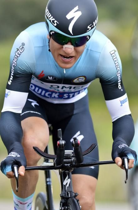 Michal Kwiatkowski (Omega Pharma-Quick Step) finished second in the time trial and also second overall behind teammate Tony Martin.