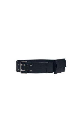 Belted Leather Fanny Pack - Women