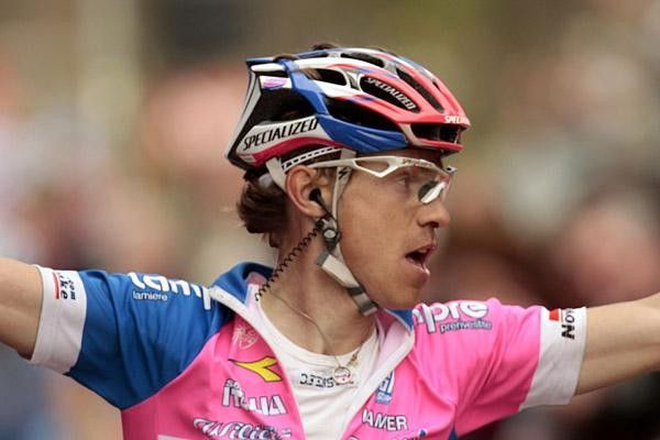 Damiano Cunego (Lampre) takes his first Spring Classic.
