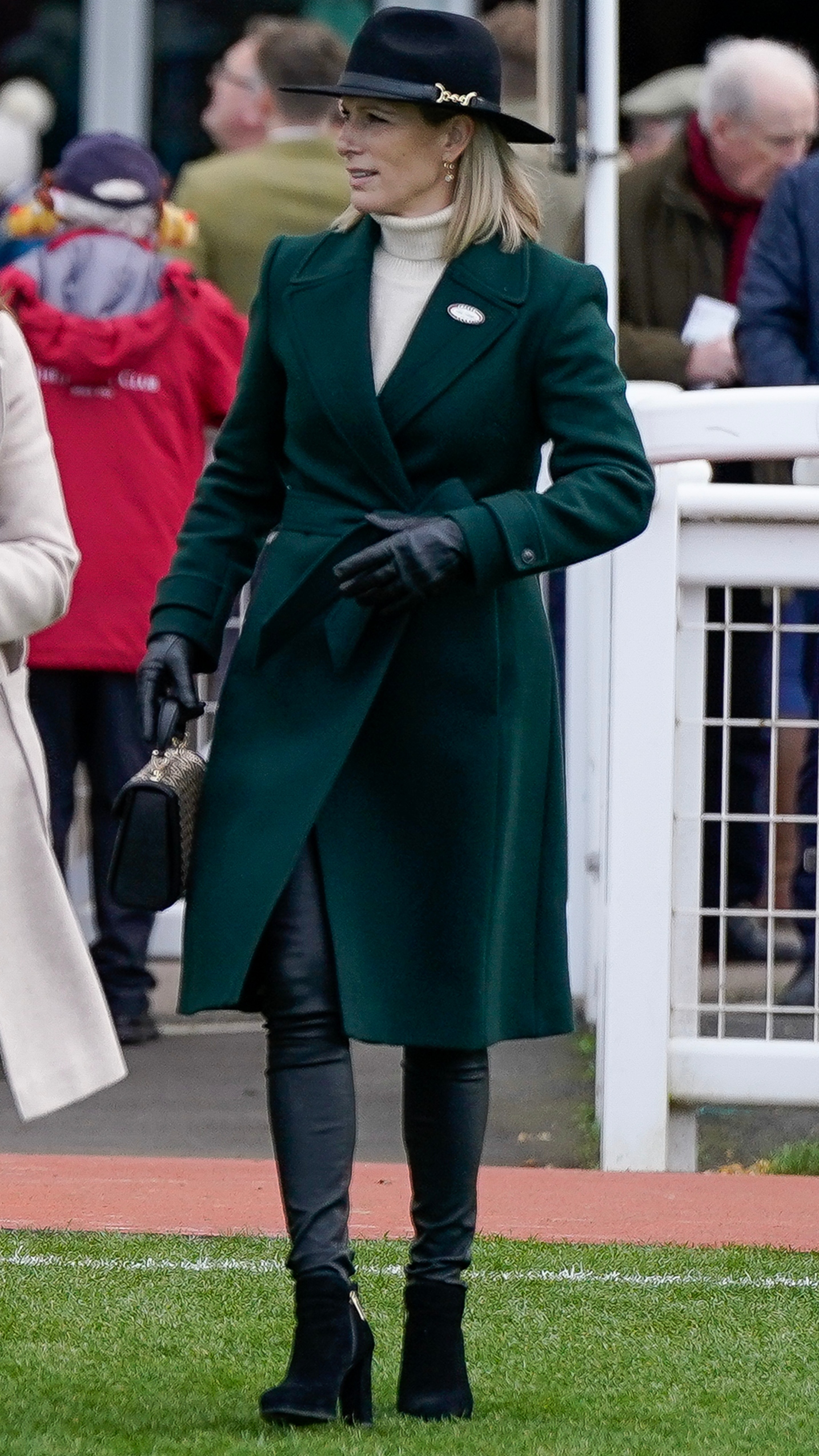 Zara Tindall at Cheltenham Racecourse on December 16, 2023
