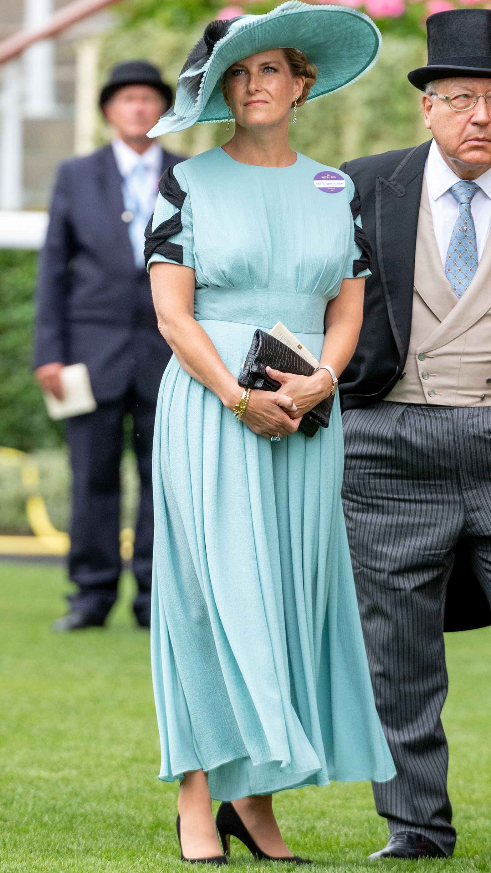 Sophie, Duchess of Edinburgh wears a jumpsuit as she attends Royal Ascot Day 2 at Ascot Racecourse on June 20, 2018