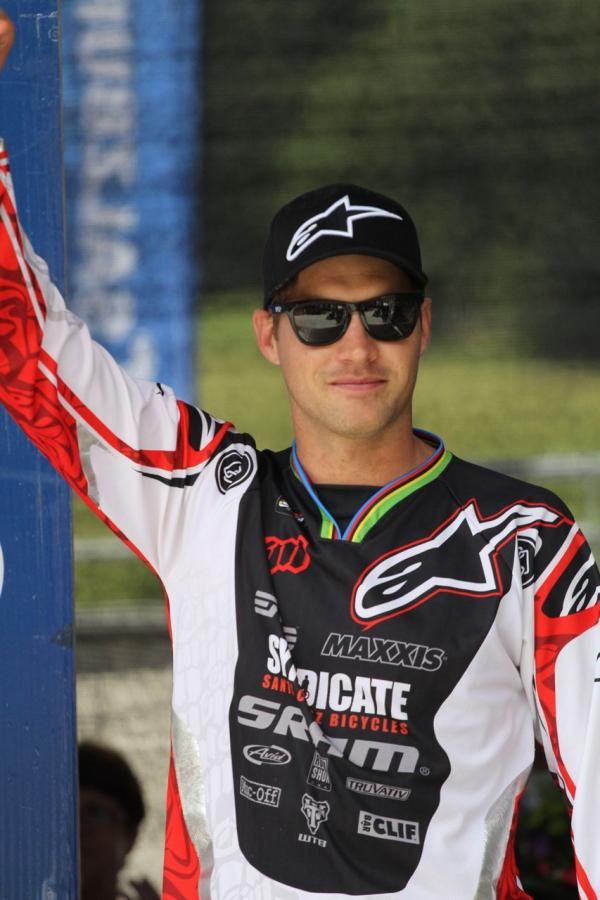 Greg Minnaar took third on the day.