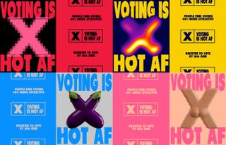Voting is hot AF campaign