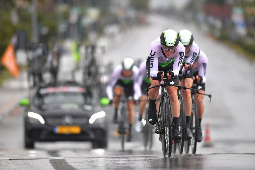 Tom-Jelte Slagter leads Dimension Data in the TTT