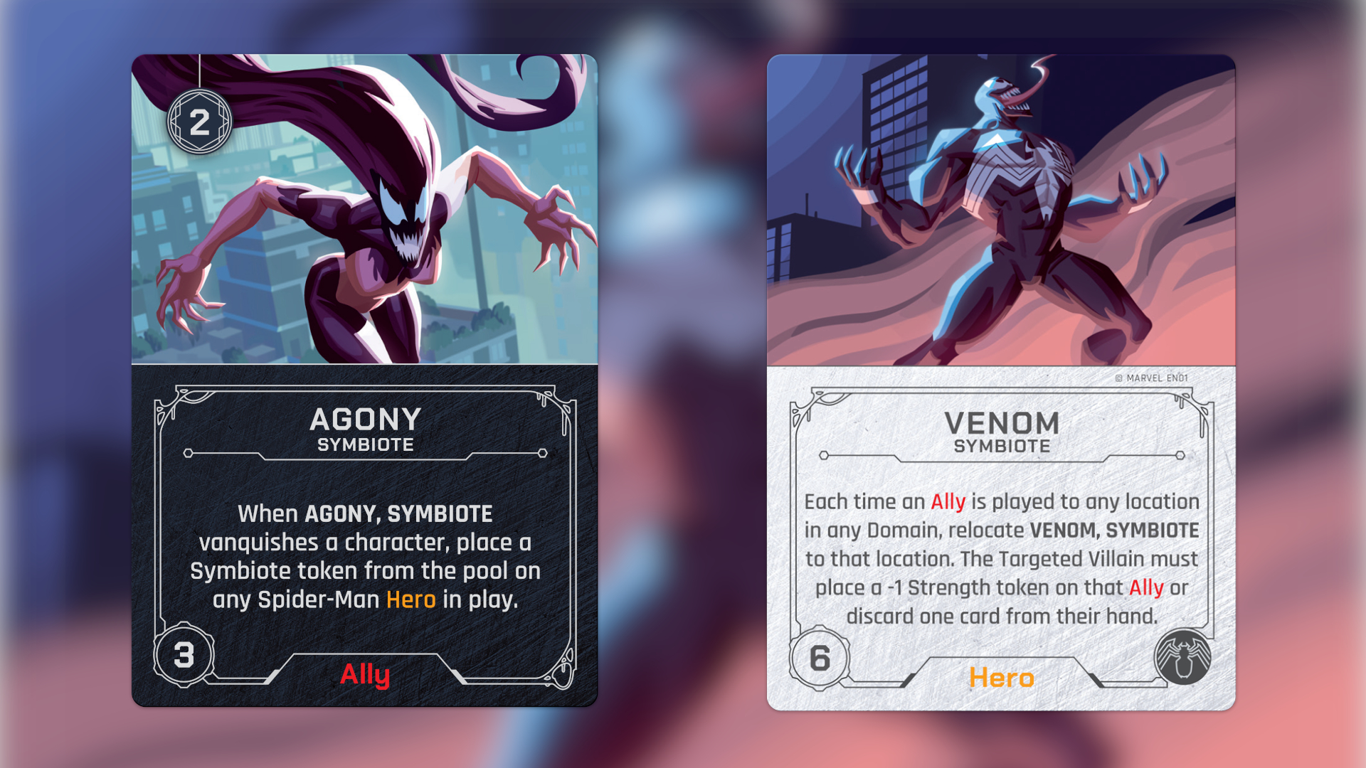 Marvel Villainous: cartas de We Are Venom