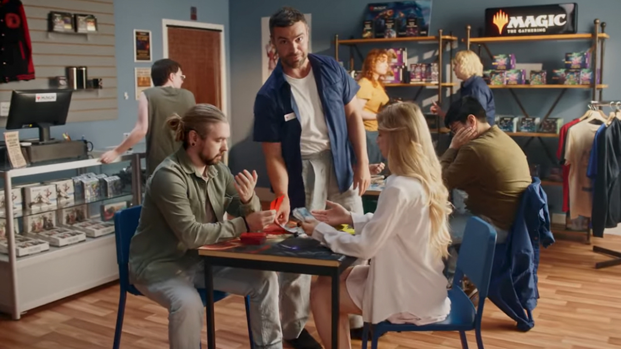 A screenshot from a Magic: The Gathering commercial