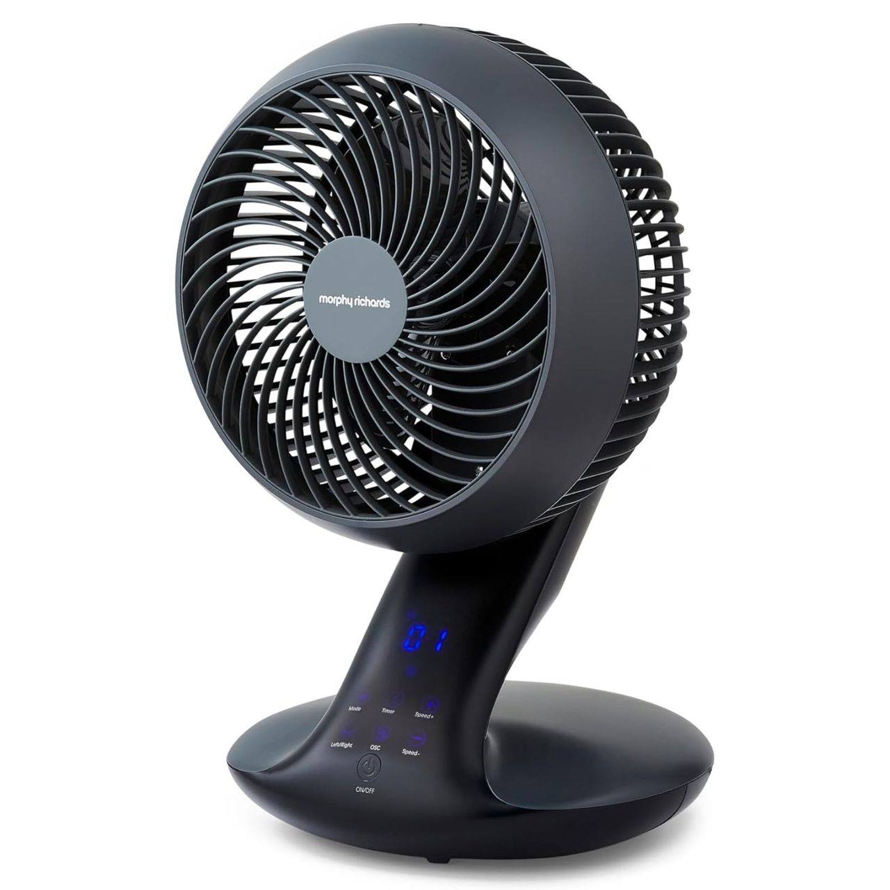 Cut out of the Morphy Richards Air Flex 10" Air Circulator With Remote Control on a while background