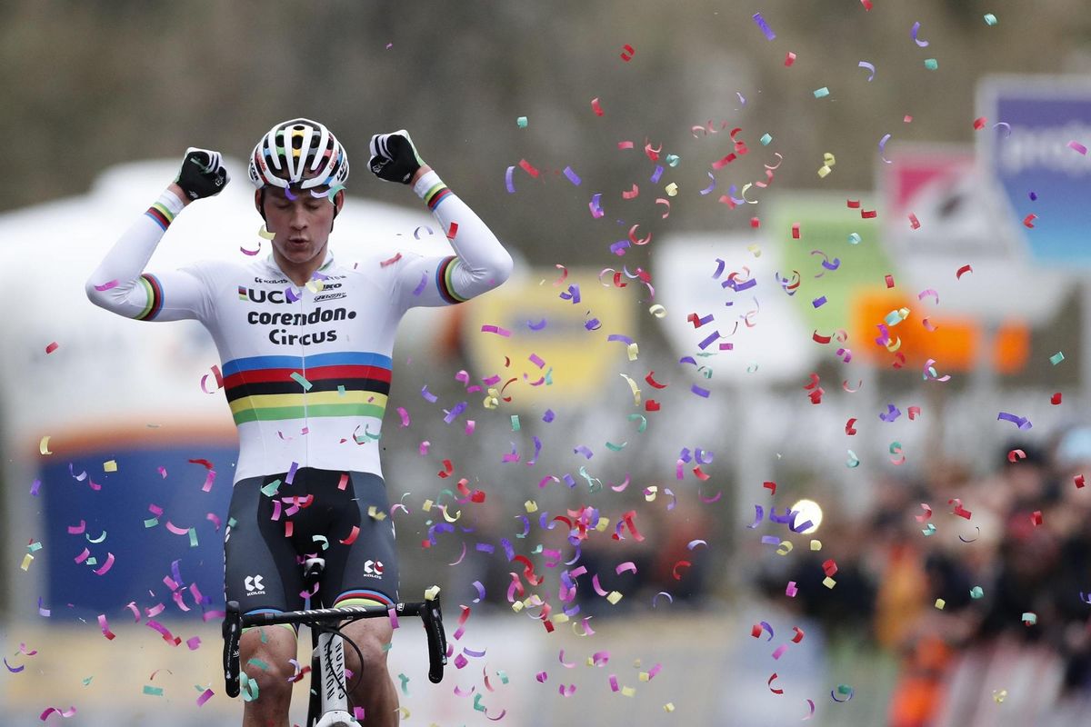 Mathieu van der Poel (Corendon-Circus) wins the 2019 Flandriencross round of the DVV Trofee