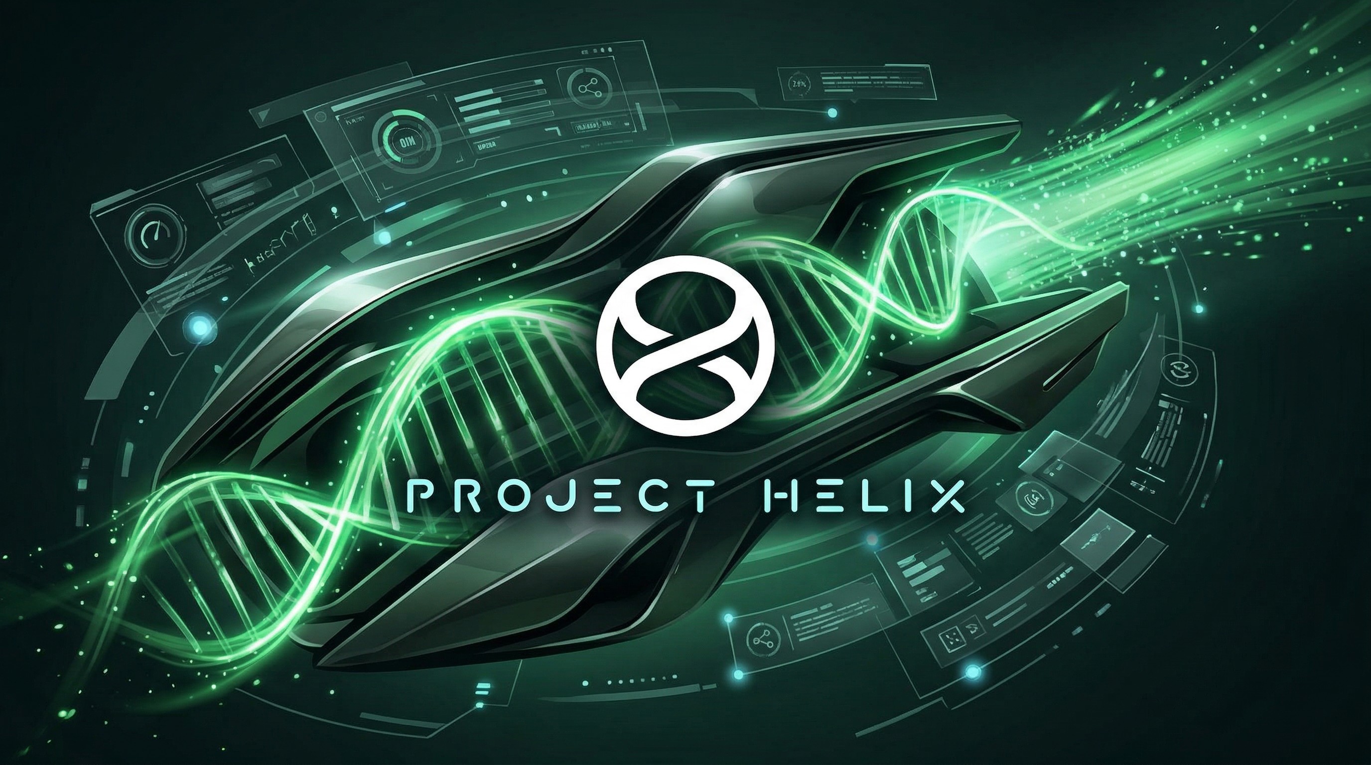 Project Helix logo and Xbox colors in a collage